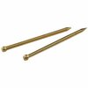 Hillman 18 Ga. X 3/4 in. L Brass Brad Nails 1 pk 2 oz, 6PK 123743